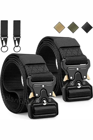Merkloos Tactische Molle riem voor heren - zware belasting nylon - snelsluiting - metalen gesp - tailleband - sleutelhaak