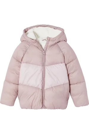 Vertbaudet Donsjack met capuchon colorblock meisjes