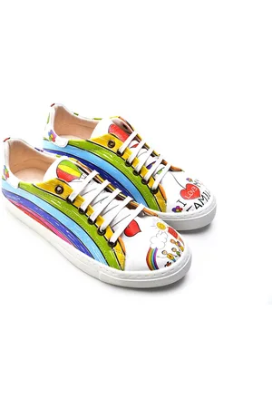 Goby Regenboog - Sneakers - Schoenen - Hoge kwaliteit - Handmade