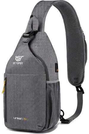 Merkloos Schoudertas, borsttas, lichte sling bag, klein, waterdicht, crossbody schoudertas voor wandelen, outdoor, sport, reizen