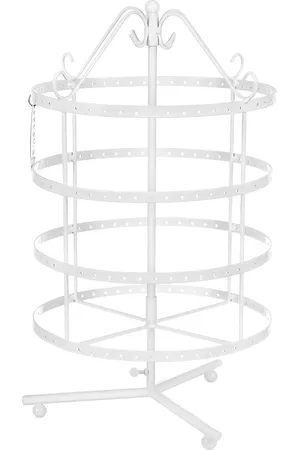 Merkloos Sieraden Stand Wit - Oorbellen Kettingen Armband Houder JDS055