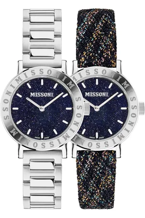 Missoni Lucky Stones MWECA0123 Horloge - Staal - Zilverkleurig - Ø 34 mm