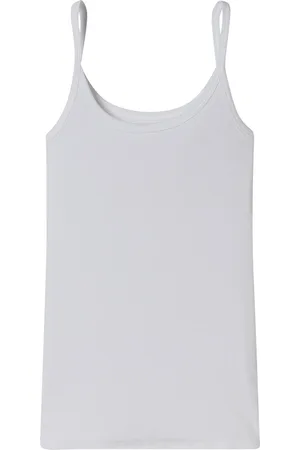 Schiesser Pure Rib singlet (1-pack) - dames spaghettitopje dubbelrib biologisch katoen