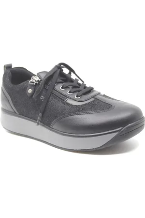 Joya LAURA BLACK II zwarte dames veterschoen