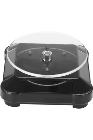 Merkloos Roterende Zonne-Energie Display Stand voor Sieraden, Horloges en Telefoons - 360 Graden Draaitafel met LED Verlichting