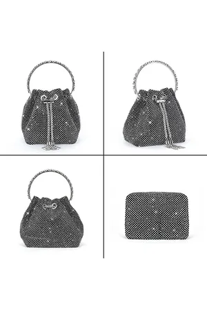 Merkloos Avondtas voor dames, clutch, schoudertas, kleine pailletten, handtas, schoudertas, kettingtas voor bruiloft, feest, disco