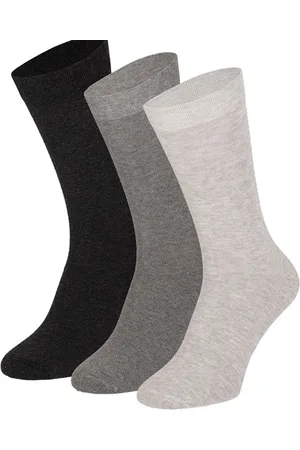 Apollo Basic socks 3-pack 1x zwart, 1x antraciet, 1x grijs maat 47-50