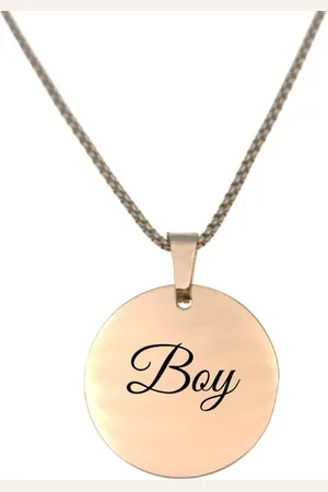 MC Ketting RVS Met Naam Gravering - Boy - - Rond