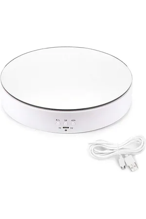 Merkloos Roterende draaitafel displaystandaard 19,6 cm - 360 graden voor fotografie, sieraden en 3D-modellen