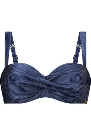 Ten Cate Twisted Bikini Top Shiny Indigo - maat 42E