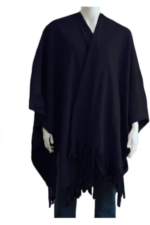 Boris Luxe omslagdoek/poncho - - 180 x 140 cm - fleece - Dameskleding accessoires