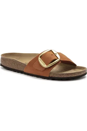 Birkenstock Madrid Nubuck Leather Big Buckle narrow sandalen dames (1022709)
