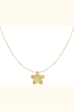 Bijoutheek Collier Bloem Parel