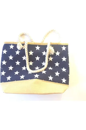 ARTE REGAL Beach Bag Stars White Rope