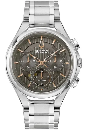 BULOVA Curv 96A298 Horloge - Staal - Zilverkleurig - Ø 44 mm