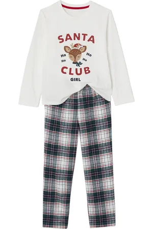 Vertbaudet Kerstpyjama voor meisjes "Santa Club" familie-capsulecollectie
