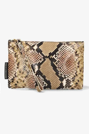 Fred de la Bretoniere Clutch Printed Taupe