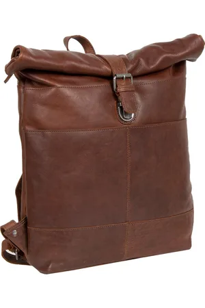 Mustang Leren Vrije tijd rugzak Rugzak Catania Backpack Bruine