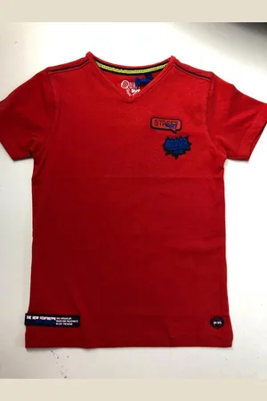 Quapi Shirtje korte mouw Flame Red AHMED S202