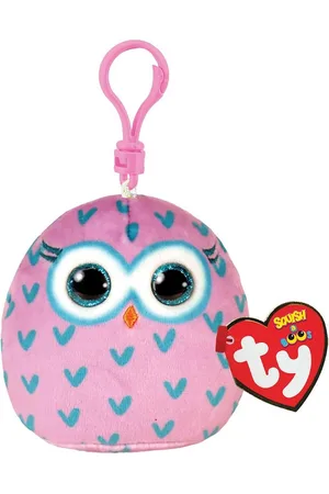 TY Squish a Boo Clips Winks Owl 8cm