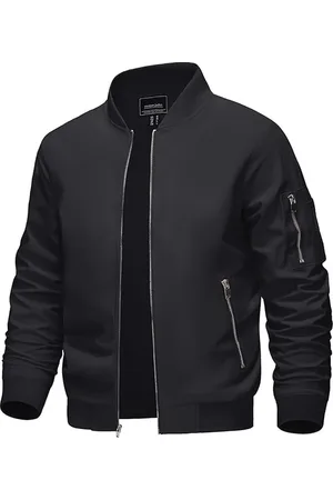 Merkloos Mannen Casual Baseball Jas Zomer Dunne Bomber Cargo Jassen Sport Jassen met Rits Zakken