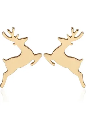 Leukste koop Kerst oorbel Rendier - goudkleurig - Feestdagen - Christmas earrings - kerstcadeau