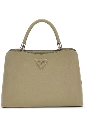 Guess Schoudertas Handtas Gizele Compartment Satchel Olijfgroen