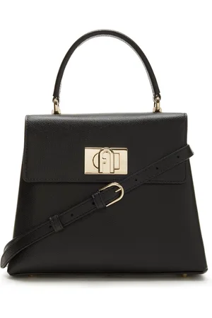 Furla Leren Handtas Avondtas 1927 Top Handle Bag Zwart
