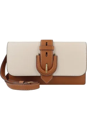 Fossil Portemonnee Schoudertas Harwell Wallet Crossbody Lichtbruin