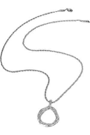 ASTRADAVI 18K Vergulde Sieraden - Hanger - Vintage Hanger Ketting Prachtig Ontwerp - Wit Goud