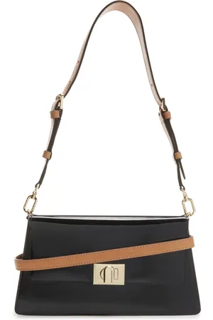 Furla Leren Schoudertas Avondtas Zoe Shoulder Bag Zwart