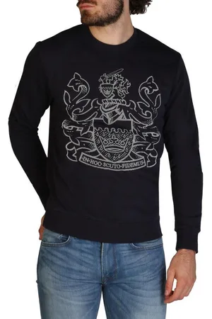 Aquascutum Kleding - Sweatshirts - FAI001-99 - Heren - black,white - L