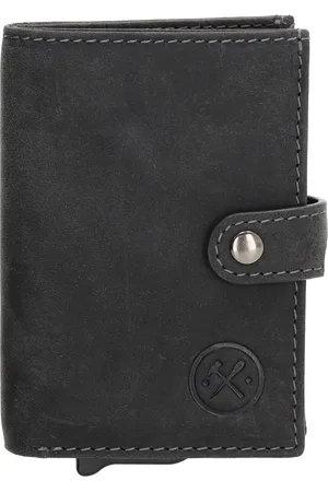 Hide & Stitches Idaho Safety Wallet - - 100% Leer