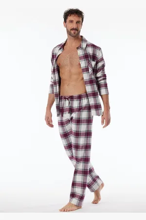 Schiesser Pyjama flanel geruit multicolour - X-Mas Family - small