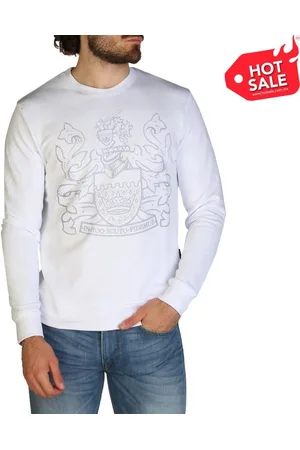 Aquascutum Kleding - Sweatshirts - FAI001-01 - Heren - white,navy - S