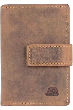 Greenburry RFID creditcard wallet met moneyclip - brown