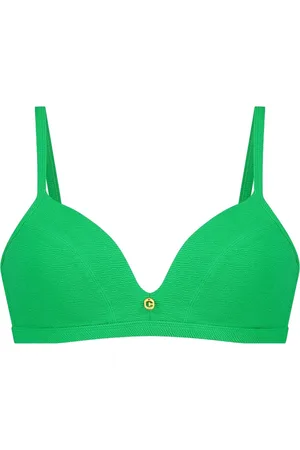 Ten Cate Bikini Top Triangle Padded Wired Bright Green Relief