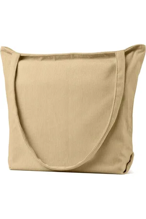 Merkloos Grote koordtas/linnen tas voor dames, ultralichte schoudertas met ritssluiting, stoffen tas, jute tas, esthetisch, handtas, schoudertas voor dagelijks gebruik, kantoor, schooluitstapjes en