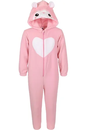 Produkt Lama Polar Fleece Eendelige Pyjama, Kinder Onesie met Capuchon