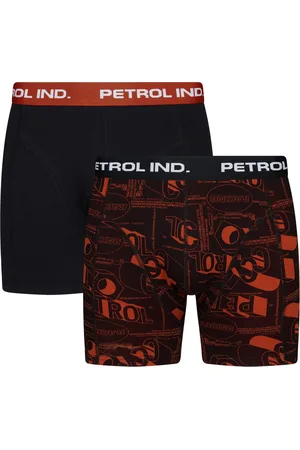 Petrol Industries Heren 2-pack Boxershorts Speedway - Zwart