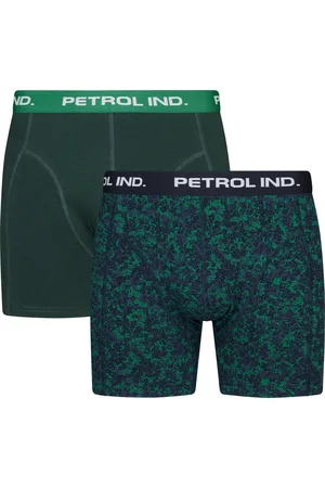 Petrol Industries Heren 2-pack Boxershorts Roadtrip - Groen
