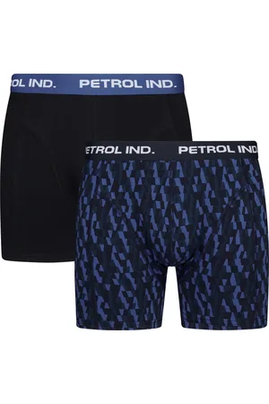 Petrol Industries Heren 2-pack Boxershorts Outlander - Blauw