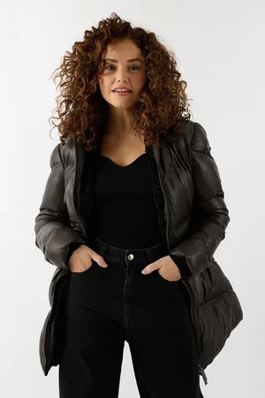 Donders Donders Jas Leather Jacket 57571 2 Coffee Brown Dames