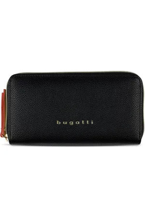 Bugatti Portemonnee Ella Ladies Zip Around Wallet Zwart