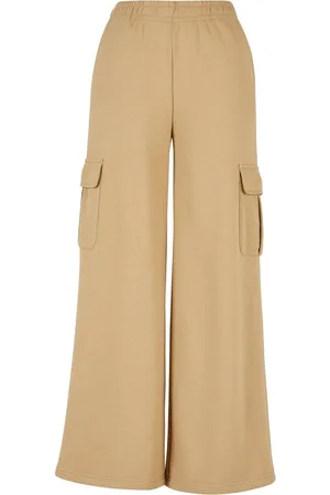 Urban classics Ladies Highwaist Wide Leg Cargo Terry Pants Cargobroeken XL