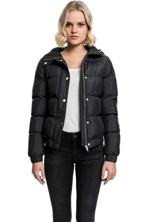 Urban classics Ladies Hooded Puffer Jacket Tussenseizoensjas L Dames