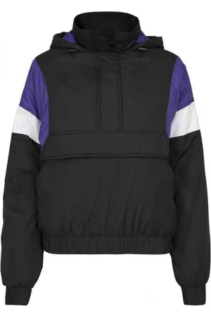 Urban classics 3-Tone Padded Pullover Jas - S - /Paars