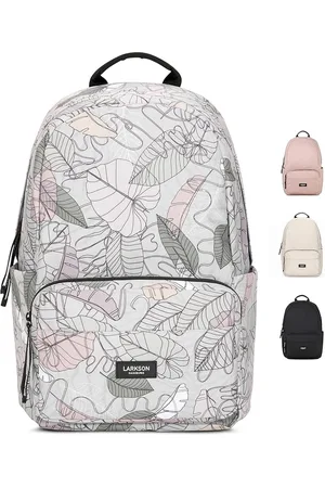 Merkloos Schoolrugzak meisjes & jongens tieners No 3 rugzak dames & heren voor school 16" laptopvak gemaakt van gerecycled PET, waterafstotend