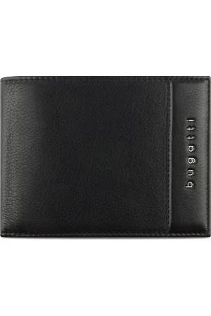 Bugatti Portemonnee Nome Wallet With Flap + Zip Zwart
