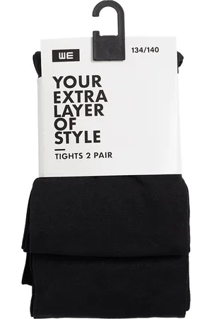WE Fashion Meisjes panty 2-pack, 50 denier